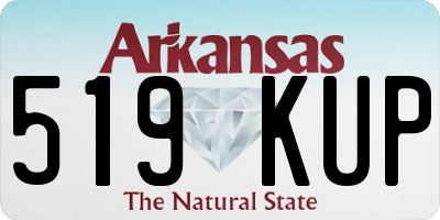 AR license plate 519KUP