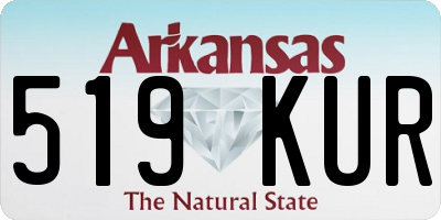 AR license plate 519KUR