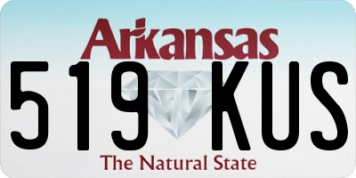 AR license plate 519KUS