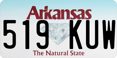 AR license plate 519KUW