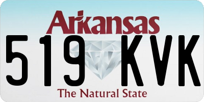 AR license plate 519KVK