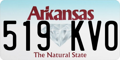 AR license plate 519KVO