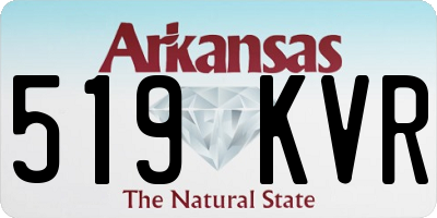 AR license plate 519KVR