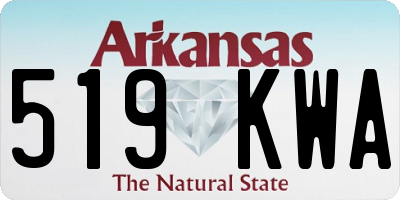 AR license plate 519KWA