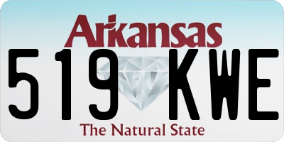 AR license plate 519KWE
