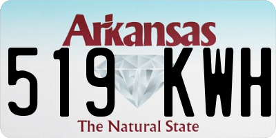 AR license plate 519KWH