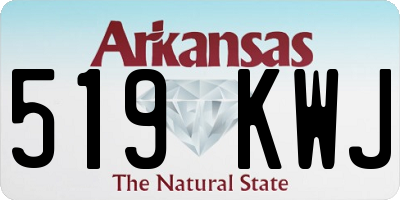 AR license plate 519KWJ