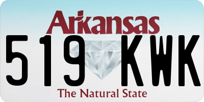 AR license plate 519KWK
