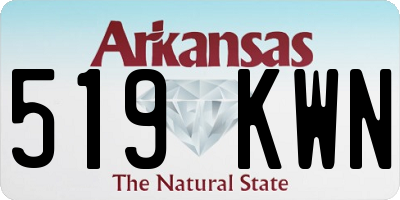 AR license plate 519KWN
