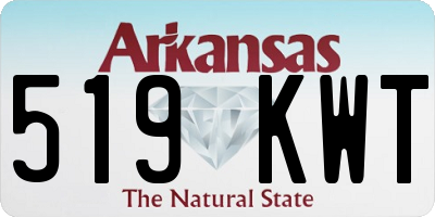 AR license plate 519KWT