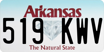 AR license plate 519KWV