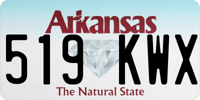 AR license plate 519KWX