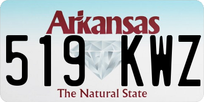 AR license plate 519KWZ