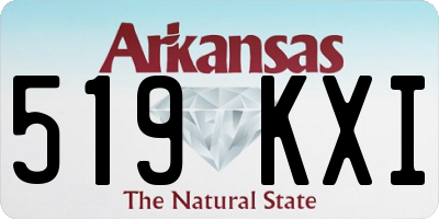 AR license plate 519KXI