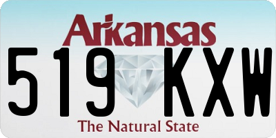 AR license plate 519KXW