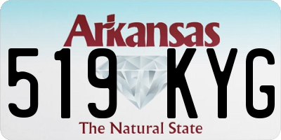 AR license plate 519KYG