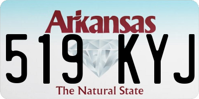 AR license plate 519KYJ
