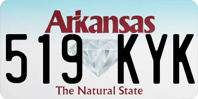 AR license plate 519KYK
