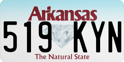 AR license plate 519KYN