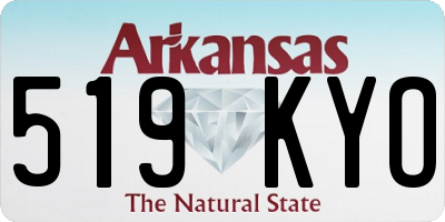 AR license plate 519KYO