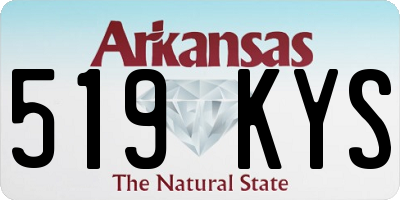 AR license plate 519KYS