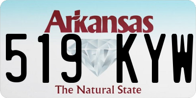 AR license plate 519KYW