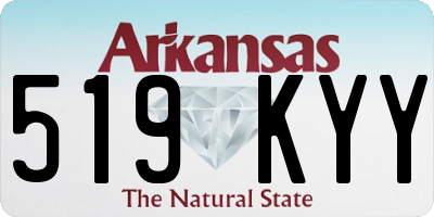 AR license plate 519KYY