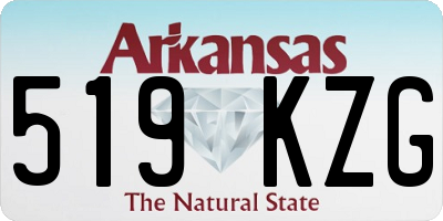 AR license plate 519KZG