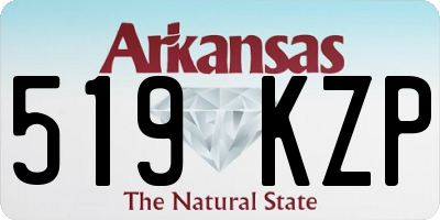 AR license plate 519KZP