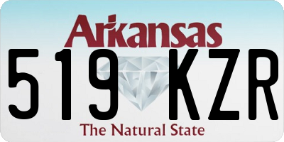 AR license plate 519KZR