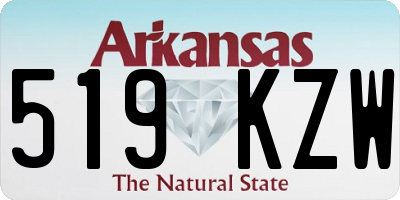 AR license plate 519KZW