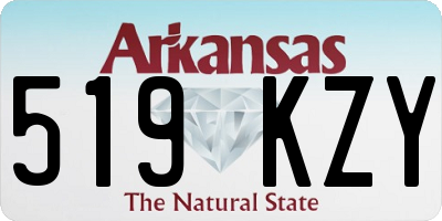 AR license plate 519KZY