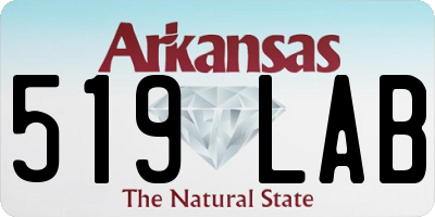 AR license plate 519LAB