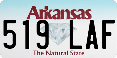 AR license plate 519LAF