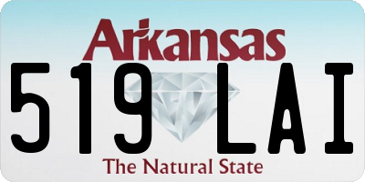 AR license plate 519LAI
