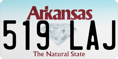 AR license plate 519LAJ
