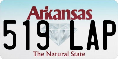 AR license plate 519LAP