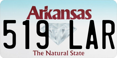 AR license plate 519LAR