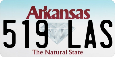 AR license plate 519LAS
