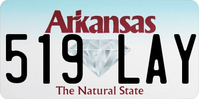 AR license plate 519LAY