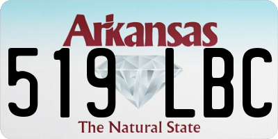 AR license plate 519LBC