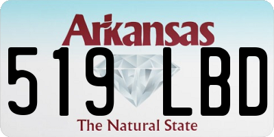 AR license plate 519LBD