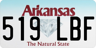 AR license plate 519LBF