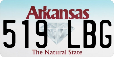 AR license plate 519LBG