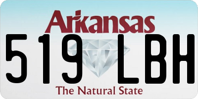 AR license plate 519LBH