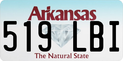 AR license plate 519LBI
