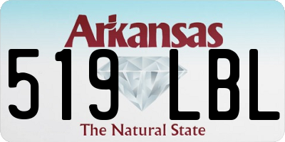 AR license plate 519LBL