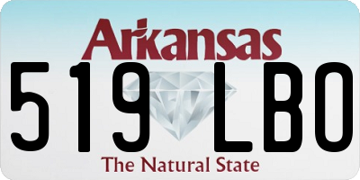 AR license plate 519LBO