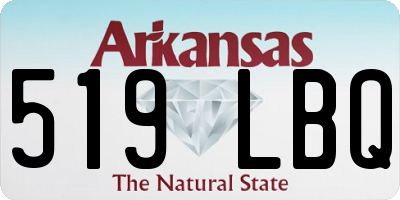 AR license plate 519LBQ