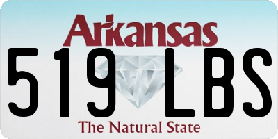 AR license plate 519LBS